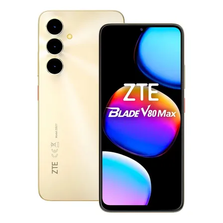 Celular Zte Blade V80 Max 4+10gb/256gb Nfc Ai 6.9 Pantalla Dorado Claro