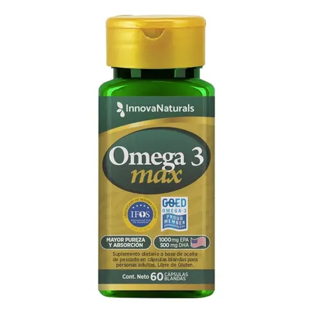 Omega 3 Max IFOS InnovaNaturals en cápsula Sin sabor de 60 un