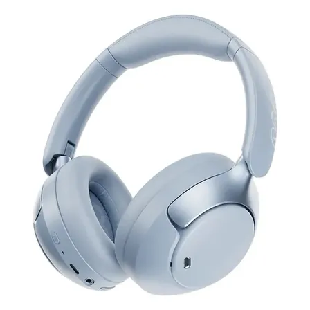 Auriculares QCY H3 Pro ANC Over-Ear Azul Bluetooth 5.4 - Cancelación Ruido Híbrida Adaptativa 50dB, Driver 40mm Titanio, Hi-Res LDAC, Audio 360°, Latencia 60ms, 55Hs Batería
