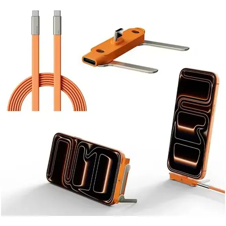 Cable Usbc Carga Rapida Desmontable Tipo Llavero Plegable