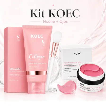 Kit Parches Ojos Colágeno + Mascarilla Antiage Absorbible