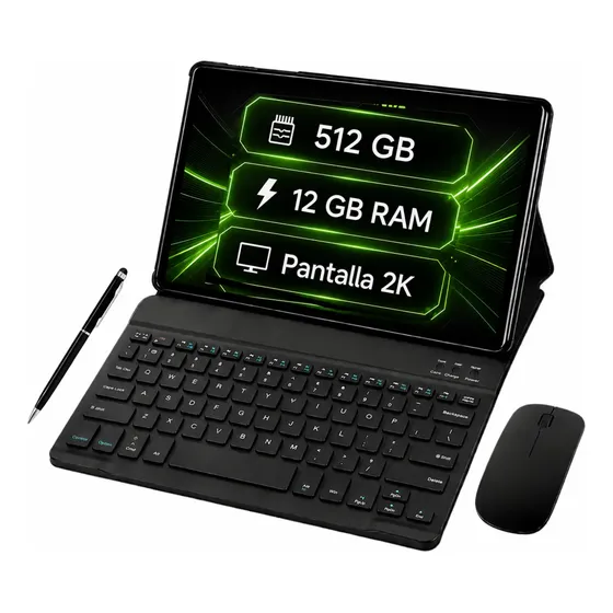 Tablet Con Lapiz Teclado Mouse 10 Pulgadas 12gb 512gb 2k