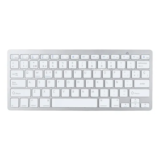 Teclado Inalámbrico Tangentbord Portátil Bilingüe Para Portá