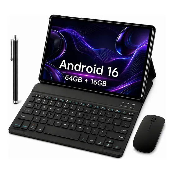 Tablet Con Lapiz Y Teclado Android 16 - 64gb 16gb (4+12)ram