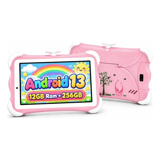 Tablet Infantil Niños Android 13 256gb 12gb Funda Antigolpes
