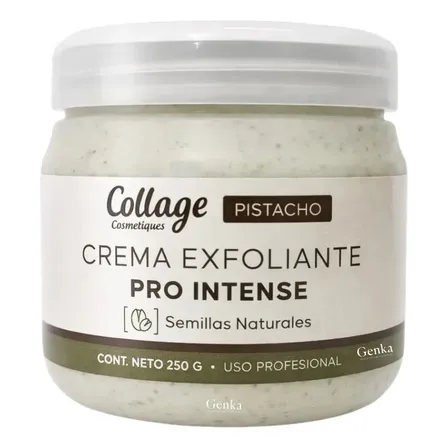 Crema Exfoliante Semilla Natural Blend Pistacho 250g Collage Todo Tipo De Piel Día/noche