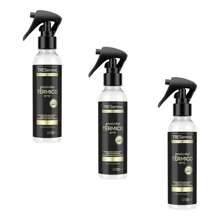 Kit X 3 U Protector Térmico Tresemme Anti Frizz Spray 120 Ml