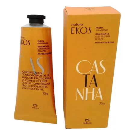Crema Manos Pulpa Nutritiva Natura Ekos Castaña Pomo 75gr Castaña