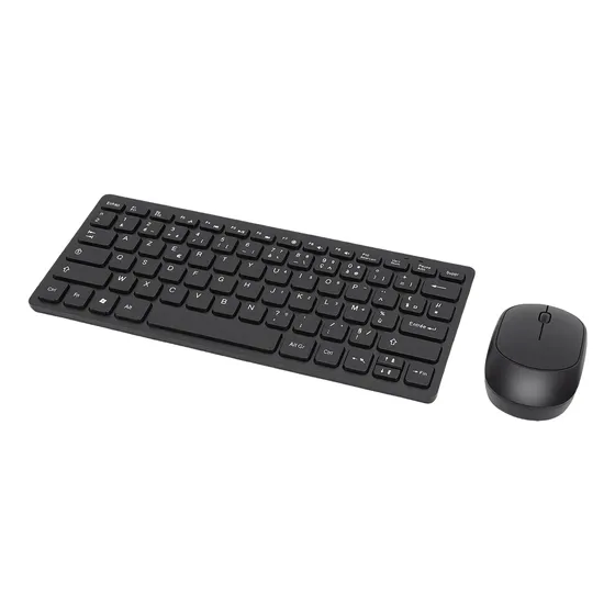 Teclado Inalámbrico Portátil Francés De 2,4 Ghz Y Ratón De 7