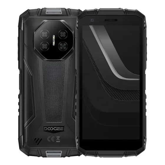 Doogee fire 3 pro android 15 phone rudo 8350 mah+18 w carga rápida 5.5 hd cámara doble 128 gb ip69k militar nfc y desbloqueo facial