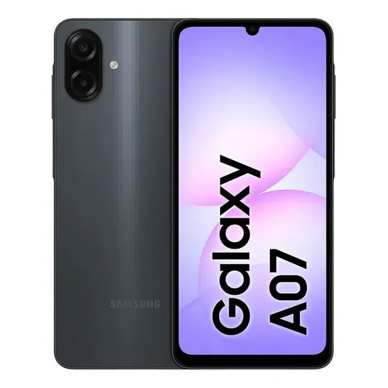 Samsung Galaxy A07 256 GB, teléfono celular de 8 GB, cámara de 50 MP, pantalla 6.7, protección IP54, procesador de 6 nm, negro