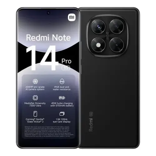 Xiaomi Redmi Note 14 Pro 5g 12gb RAM 512gb negro