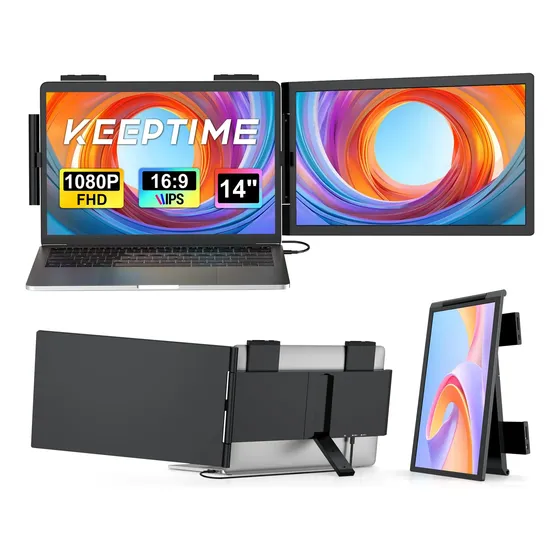 Extensor De Pantalla Para Laptop, 14andquot; 1080p Ips