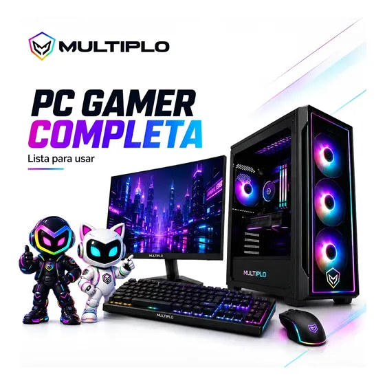 Pc Gamer Completa Amd Ryzen 7 5700g 16gb 500gb Monitor 24