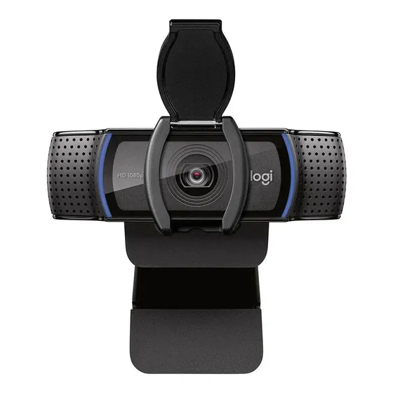 Cámara web Logitech C920e Full HD 30FPS color negro