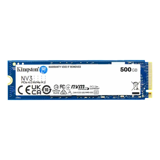 Disco Sólido Ssd 500 Gb Kingston Nv3 Nvme Pcie 4.0 Color Azul