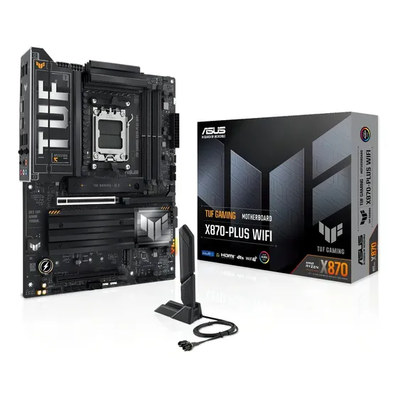 Motherboard Am5 - Asus Tuf X870-plus Wifi Ddr5 1 Negro