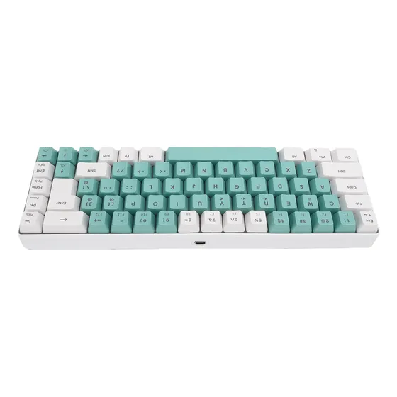 Teclado Rgb Para Juegos Con Cable, 60% Compacto, Retroilumin