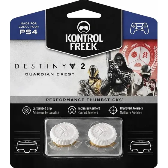 Kontrolfreek Destiny Cubre Grip Joystick Blanco Ps4 Ps5 Xbox