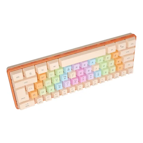 Teclado Para Juegos Usb De 61 Teclas, Color De Contraste Rgb