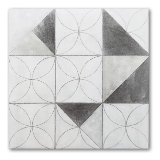 Ceramica San Lorenzo Flower Overlap Tiza 45,3x45,3 Satinado