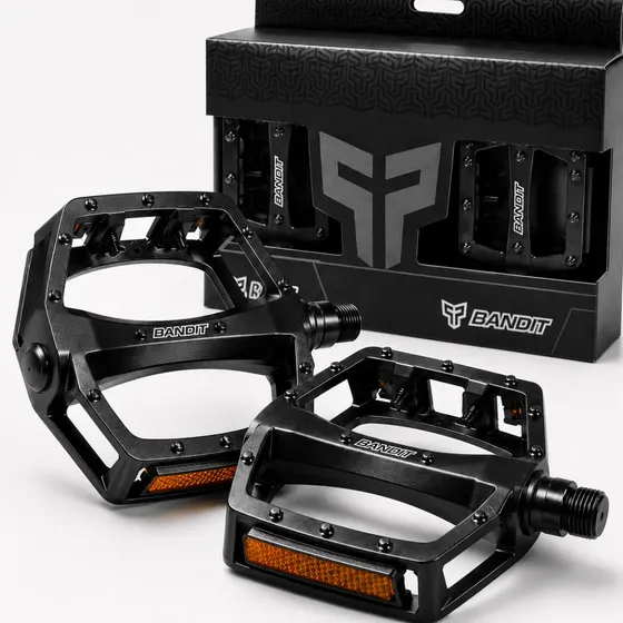 Pedales Aluminio Bici Mtb Plataforma Ancha Antideslizantes