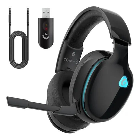 Auriculares Gamer BOGAST CAPTAIN 300 Inalámbricos con Micrófono Desmontable para PS4, PC y Switch