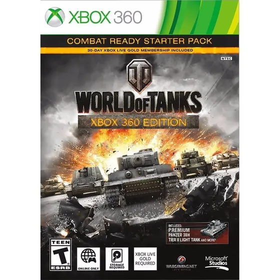World Of Tanks Xbox360 Edition +30 Días Membresia Gold