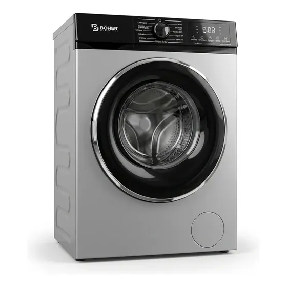 Lavarropas Boher Wmcfsl 6kg Inv Carga Frontal 1200rpm Gris