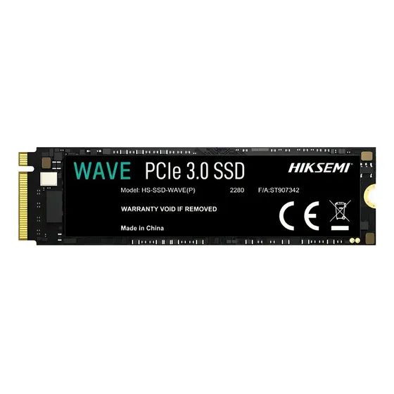 SSD 1TB M.2 2280 Hiksemi NVMe PCIe 3.0 Negro Gamer 3D NAND Wave