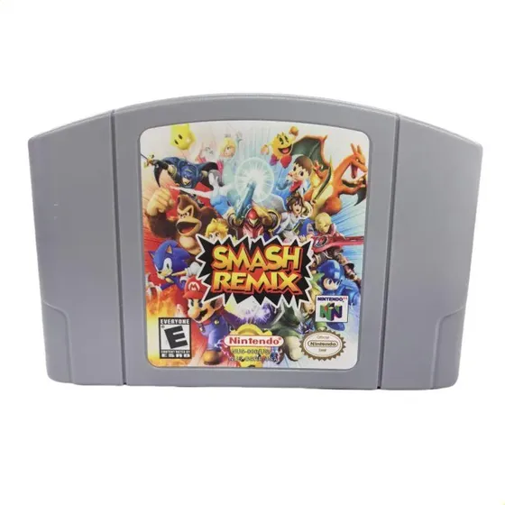 Smash Remix 2.0 (carcasa Gris) Para N64