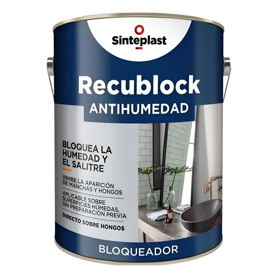 Recublock Antihumedad X 1 Litro Bloqueador Sinteplast Mm