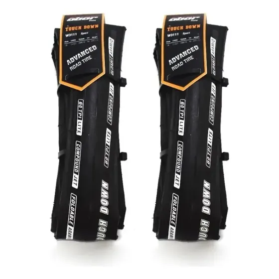 Kit X2 Cubiertas Bicicleta Ruta 700x23 Obor Touchdown Kevlar