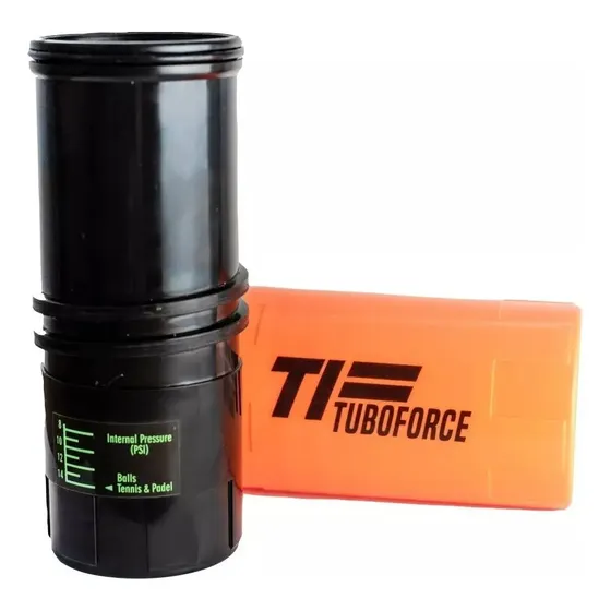 TuboForce Presurizador De Pelotas Naranja Para Tenis Y Padel 14 PSI