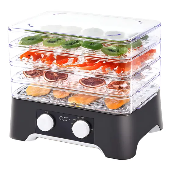 Deshidratador De Alimentos 4 Bandejas Apilables Ventilador