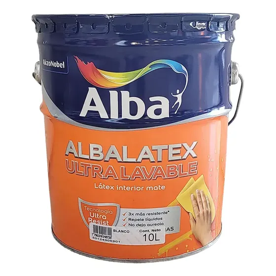 Albalatex Ultralavable Interior Mate Blanco 10lt