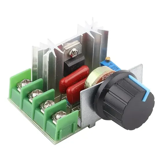 Regulador Velocidad Dimmer 2000W SCR Ajustable para Motor y Estufa