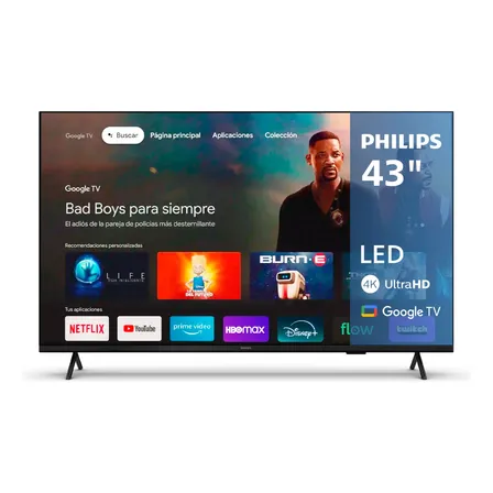 Smart Tv Philips 43pud7408/77 4k De 43'' Con Google Tv