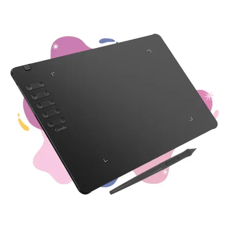 Tableta Gráfica Digitalizadora Carrello ArtPad 6 Pro 16.384 Niveles Lápiz EMR Sin Batería 10 Teclas USB-C Windows Mac Android
