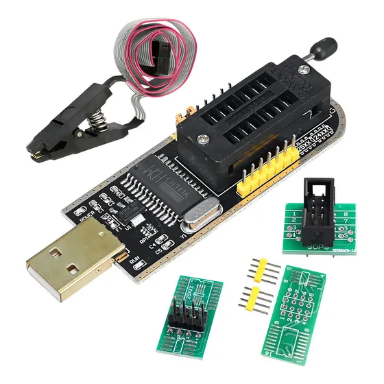 Programador Ch341a Hemmel Usb Memorias Bios Eeprom Notebook