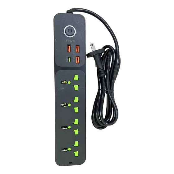 Zapatilla Eléctrica Universal Usb Alargue Prolonga Térmica