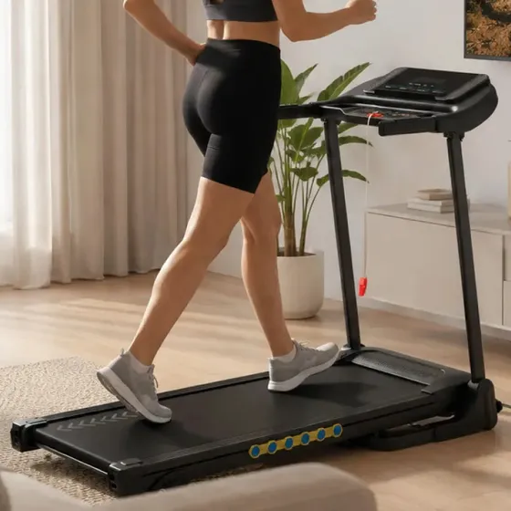 Cinta Caminadora Eléctrica G-Fitness Plegable con Bluetooth y 1.75 HP Inclinación 4 Niveles 12 Programas
