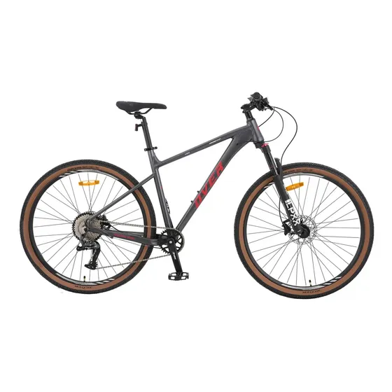 Bicicleta MTB Overtech Peregrine Sport R29 1x11 Hidráulica Gris Oscuro/rojo Xl