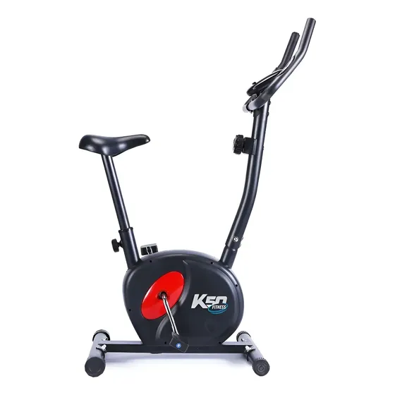 Bicicleta Fija Magnética K50Fitness Fit21 Consola Sensor Pulso Negro