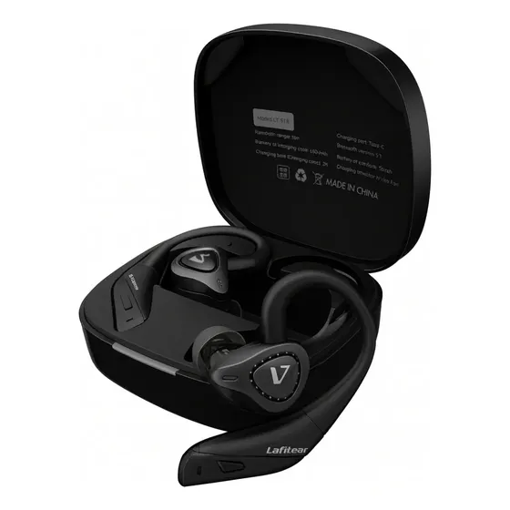 Auriculares Inalámbricos Bluetooth Lafitear LT-BTX LE1 Gamer Baja Latencia Negro