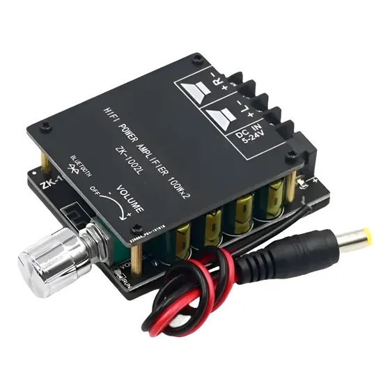 Modulo Amplificador 2x100w Bluetooth P/moto Auto Casa Hi Fi