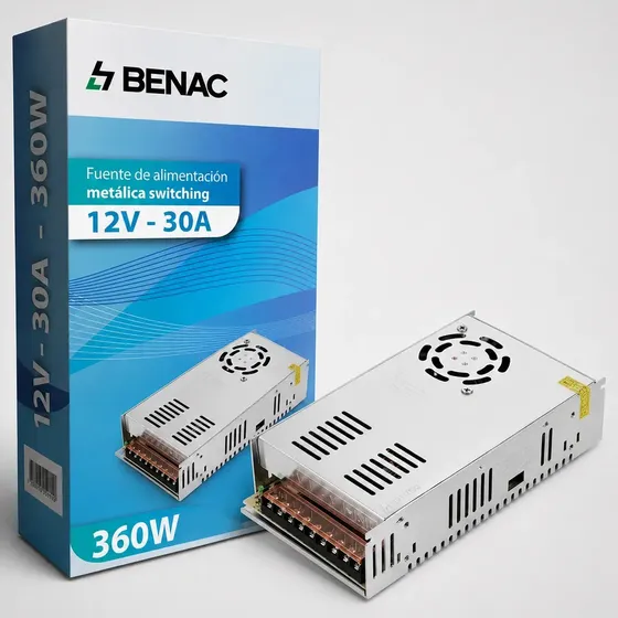 Fuente Switching 12v 30amp Regulada Metalica Tira Led Cctv