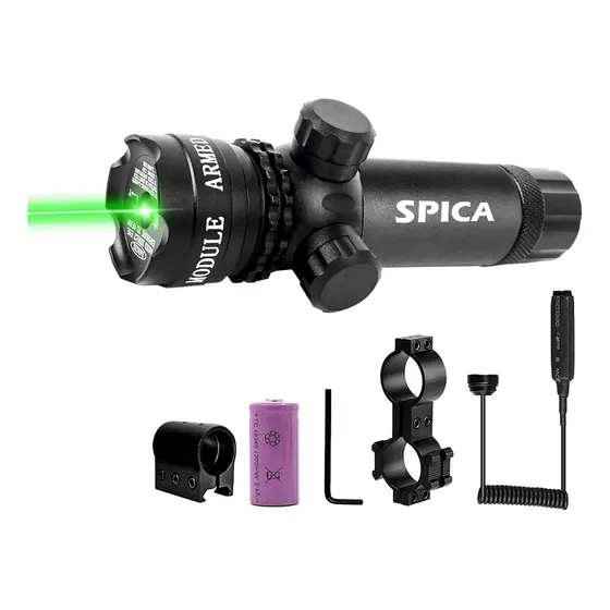 Mira Laser Punto Tactica Switch Remoto Rifles Pistolas Verde