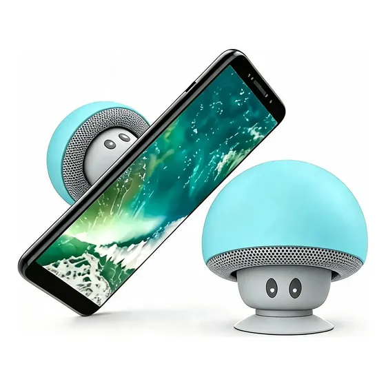 Parlante Bluetooth Soporte Multiusos Celular Hongo Portátil
