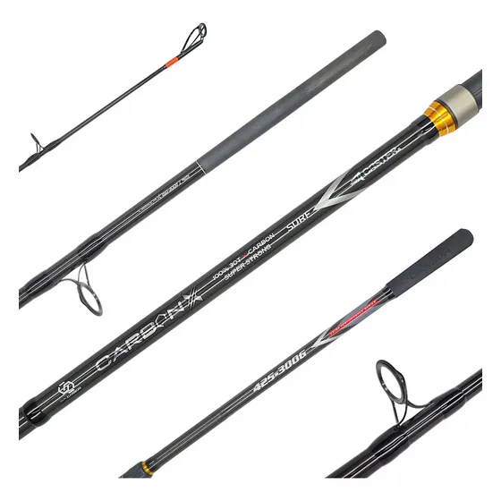 Caña Caster Carbon X 4.25m 3 Tramos Surfcasting Carbono Lance 150-300g